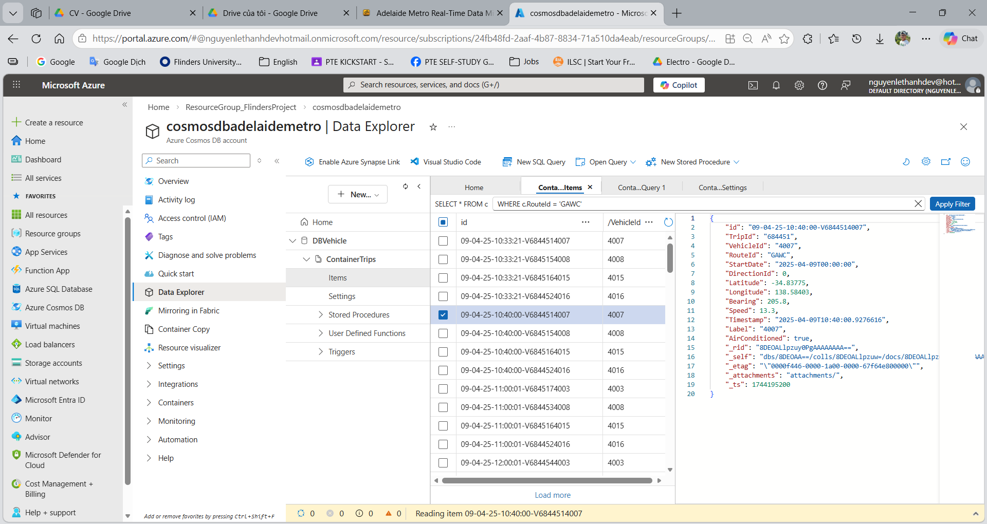 Adelaide Metro Realtime — Dashboard or monitoring
